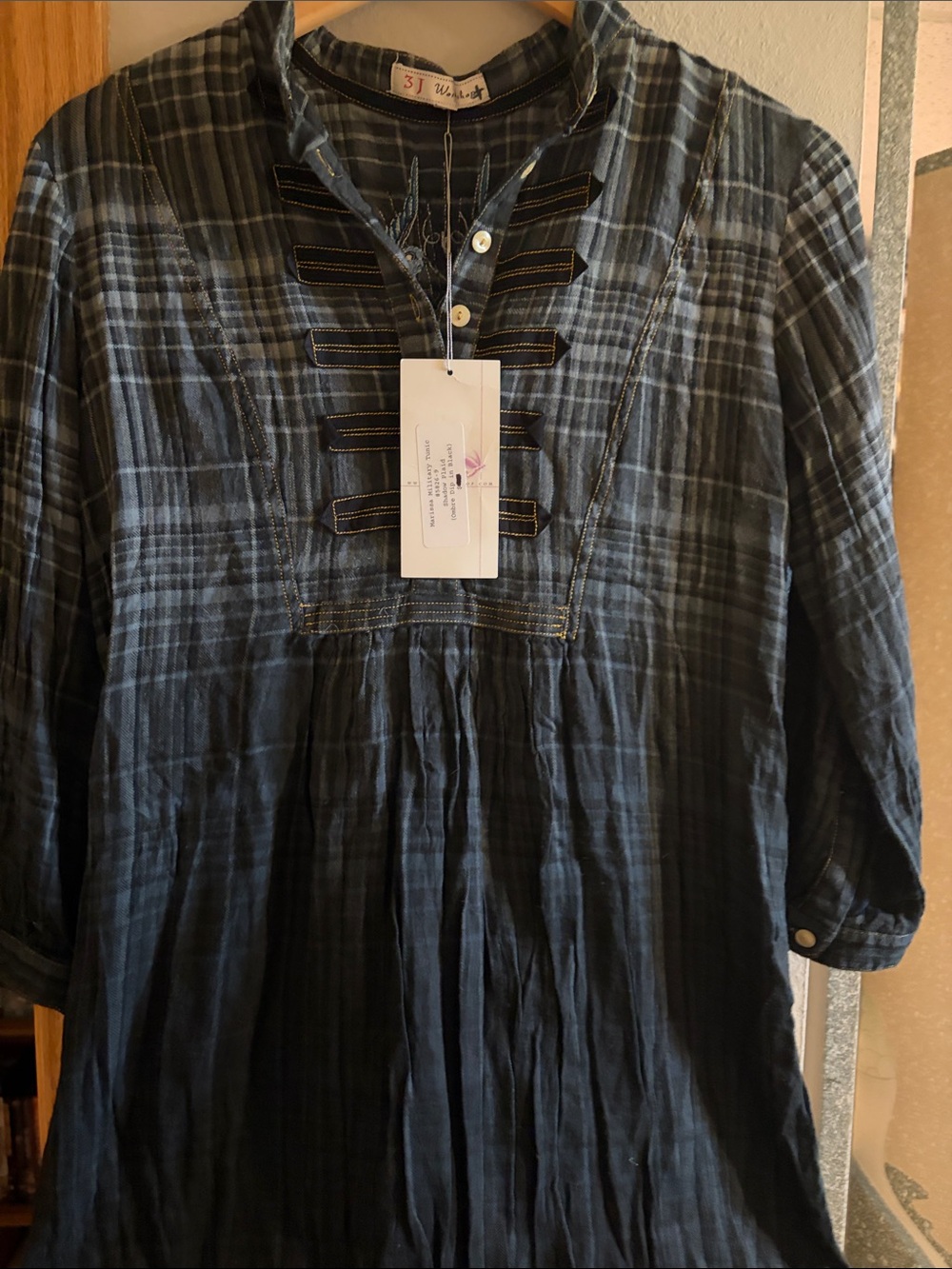 Johnny Was workshop, military style tunic